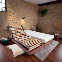 Ensemble relaxation matelas + sommiers électriques 2x80x200 - Mousse