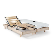 Ensemble relaxation matelas + sommiers électriques 2x80x200cm - Mouss