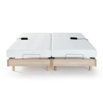 Ensemble relaxation matelas + sommiers électriques 2x80x200cm - Mouss