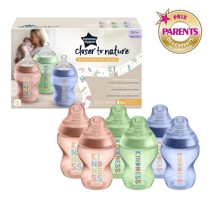 TOMMEE TIPPEE - Pack of 6 Closer to Nature bottles - Anti-Colic valve