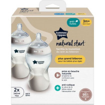 Baby Bottles - TOMMEE TIPPEE - NATURAL START - 340 ml - Anti-colic - B