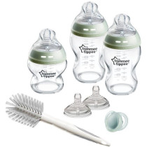 Baby Bottle Set - TOMMEE TIPPEE - NATURAL START - Glass - Anti-colic b