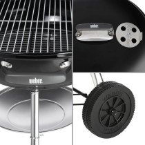 WEBER Compact charcoal barbecue - Chromed steel - Ø 57 cm