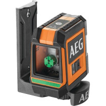 AEG - Niveau laser croix, portée 20 m, laser vert, 2 lignes, avec 1 a