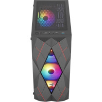 PC case - AEROCOOL - Volcan G v1 (Black) - Mid-tower - ATX format - Wi