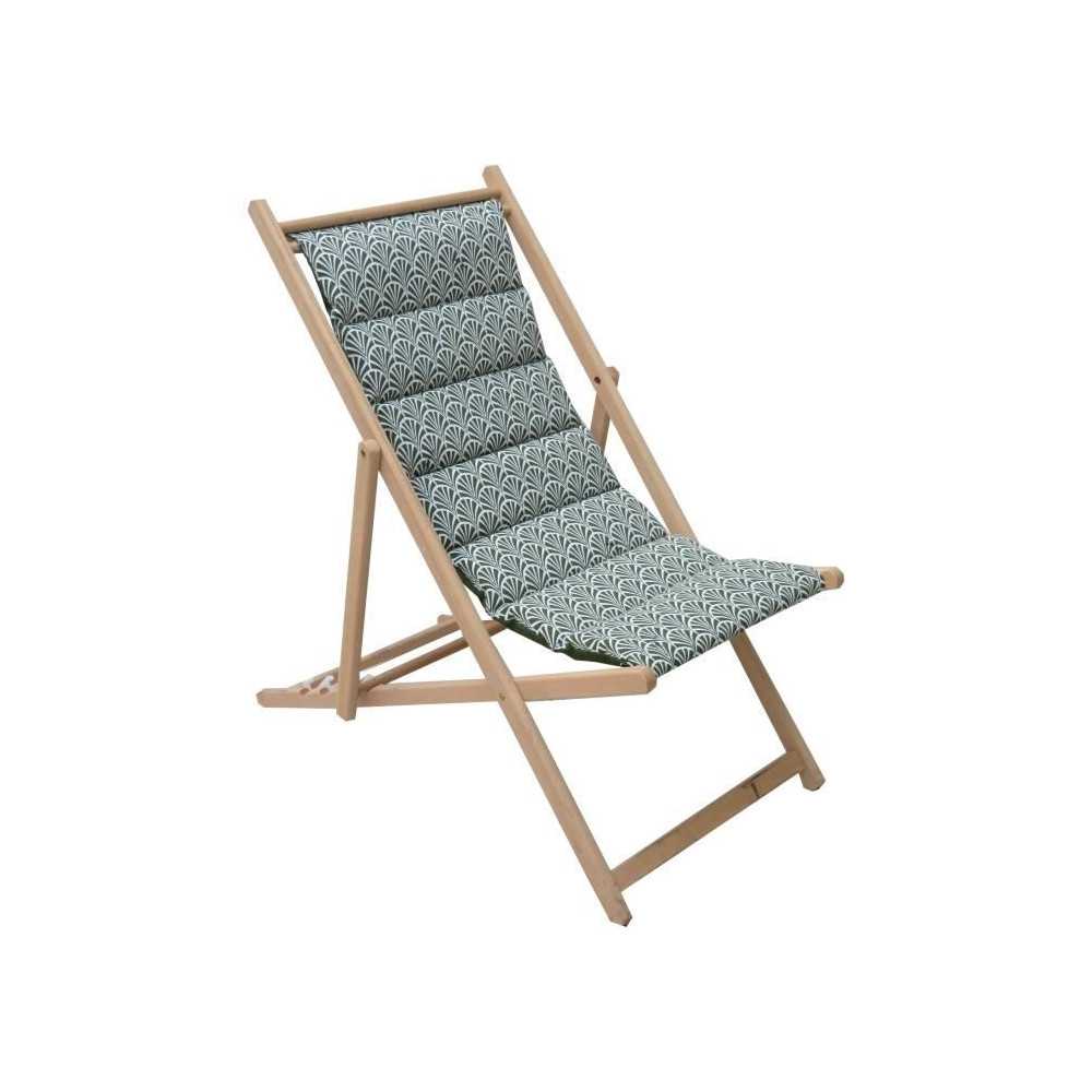 JARDIN PRIVATE - Padded deck chair Norwegian avocado - water-repellent