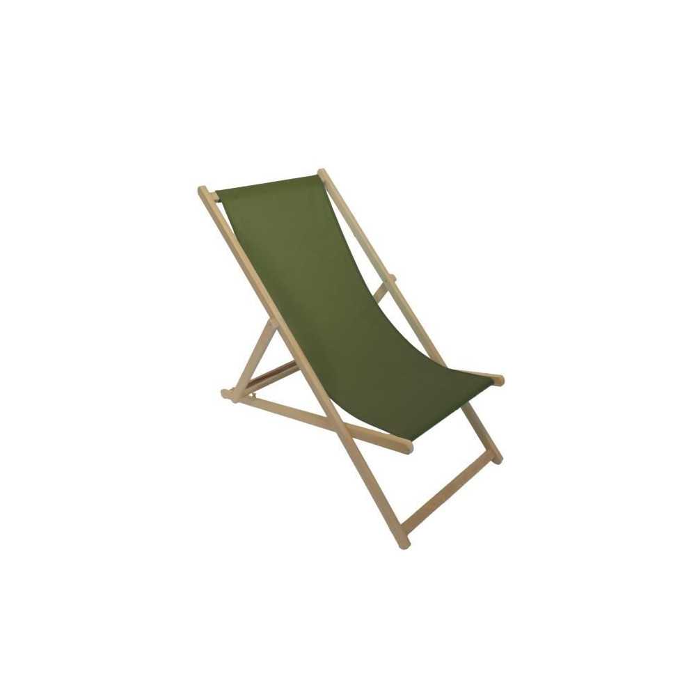 PRIVATE GARDEN - Colors deckchair avocado - water-repellent fabric.