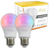 2 LED bulbs - KONYKS - Antalya Easy E27 Dual Pack - Wifi + Bt - 11 W -