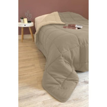 Calgary Hot duvet Microfiber 400g/m² Taupe & Lin 140x200cm