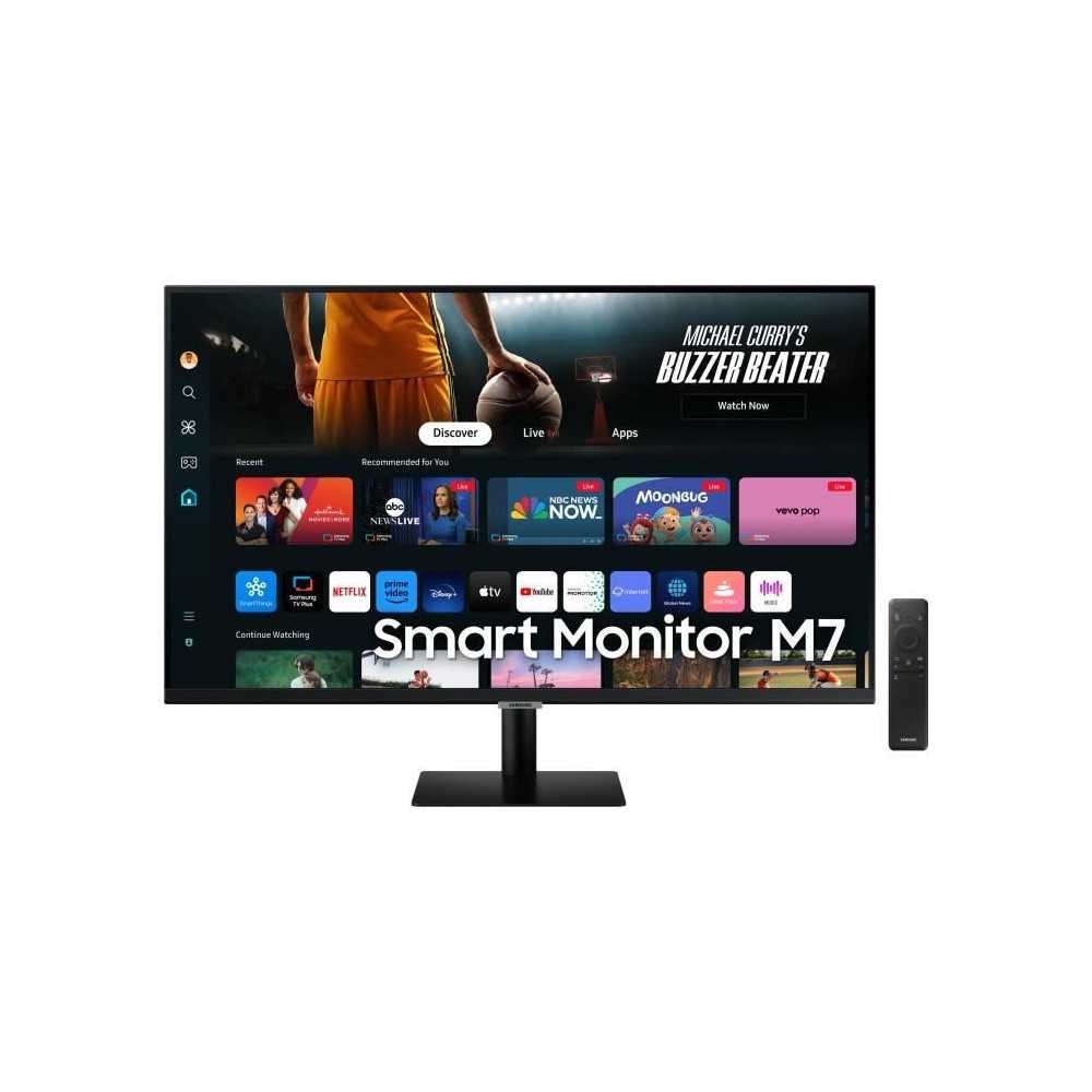 Écran PC - SAMSUNG - SMART MONITOR M7 DM700 - 32 UHD 4K - Dalle VA -