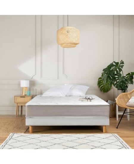 Matelas 160x200cm - 660 Ressorts ensachés - mémoire de forme - 5 zones de confort - 22cm - DEKO DREAM Magnifique