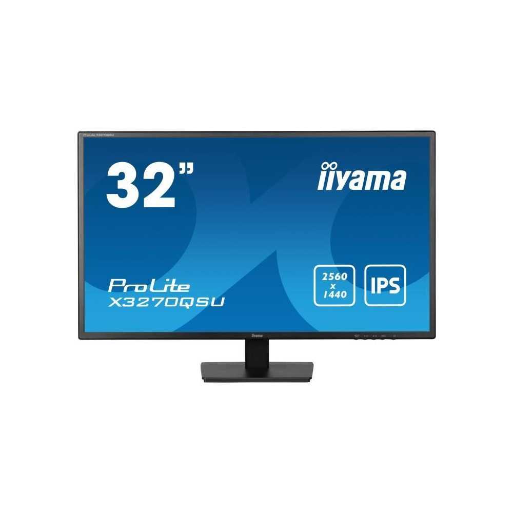 Écran PC - IIYAMA - X3270QSU-B1 - 31,5 QHD - IPS - 100Hz - 3ms - HDMI