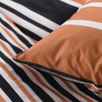 Double bed set -TODAY - 240x200 cm - 100% Cotton - Orange, Black and W