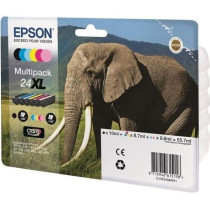 EPSON Multipack 24 XL - Eléphant - Noir, jaune, cyan, magenta, magent