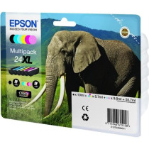 EPSON Multipack 24 XL - Eléphant - Noir, jaune, cyan, magenta, magent