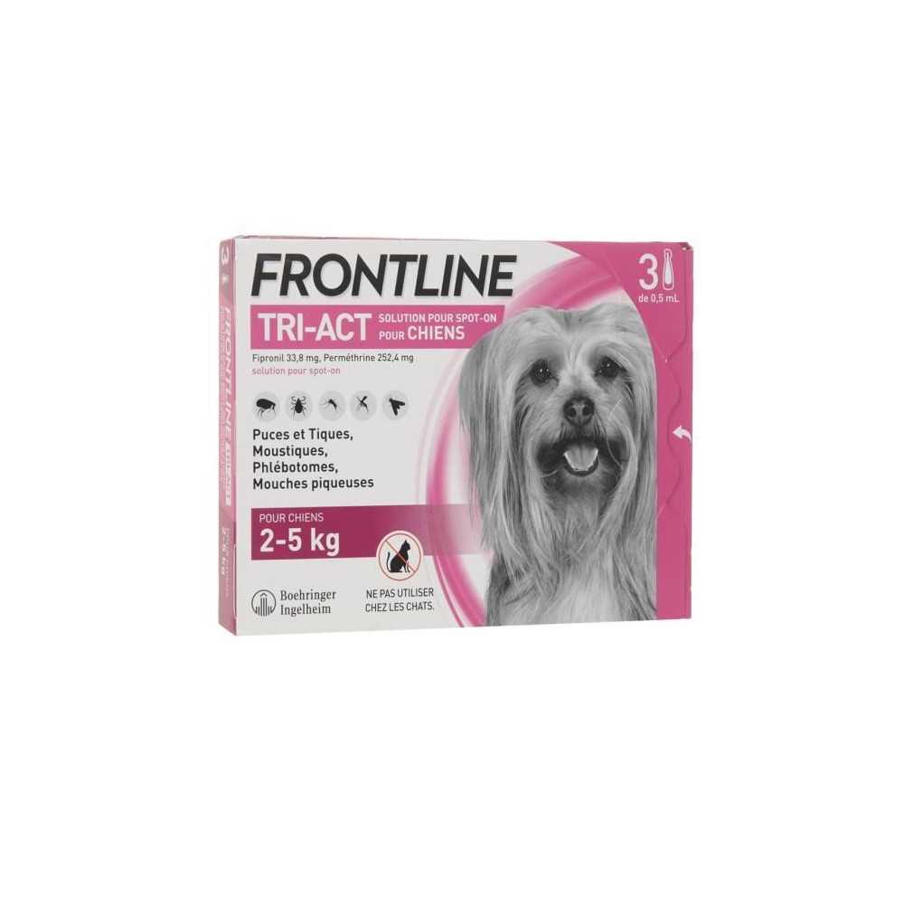 FRONTLINE 3 Tri-Act pipettes - For dogs from 2 to 5 kg