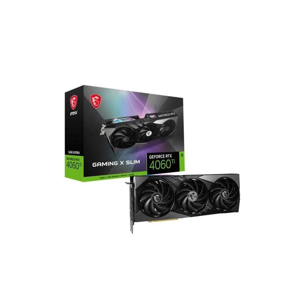 MSI - Graphics Card - RTX 4060 TI GAMING X SLIM 16G (912-V517-011)