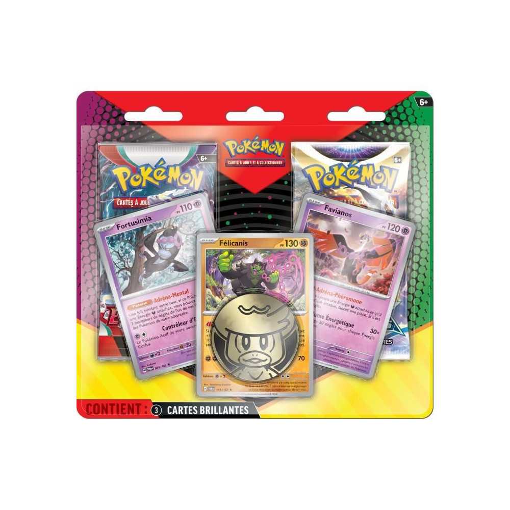 Pokémon : Pack 2 boosters + 3 cartes promo (Blister)