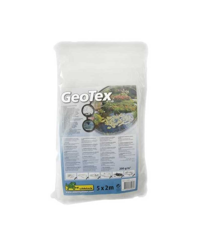 Sous-couche synthétique pour bâche de bassin de jardin - UBBINK - Feutre de sécurité blanc 200gr/m² - 5x2m