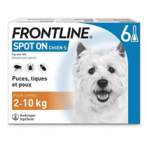 FRONTLINE Spot On dog 2-10kg - 6 pipettes