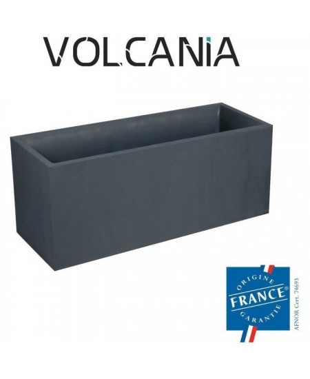 EDA Bac jardiniere Volcania 100 x 40 x 40 cm - 97,6 L - Gris anthracite