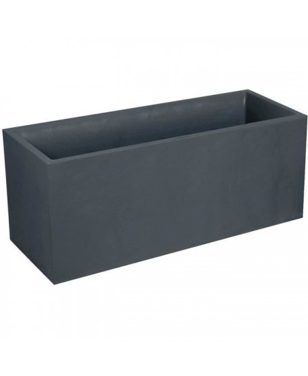 EDA Bac jardiniere Volcania 100 x 40 x 40 cm - 97,6 L - Gris anthracite