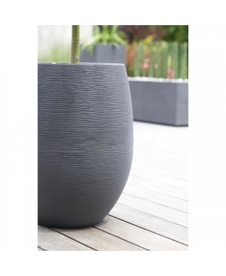 EDA Pot rond Graphit Ø50cm - Contenance 53L - Gris anthracite