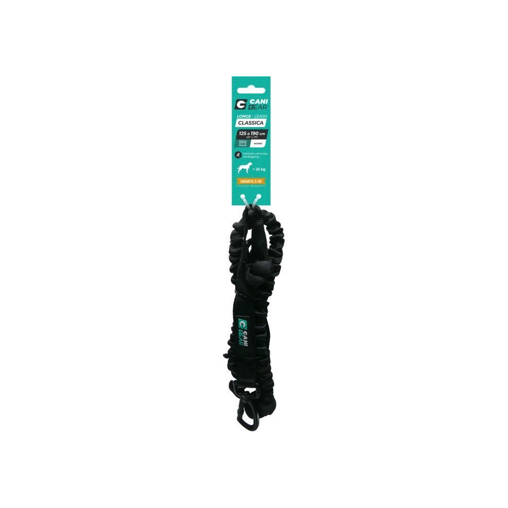 Longe de traction pour chien - CLASSICA - 1.9 m - Chiens jusqu'a 25 kg