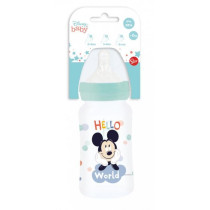 Biberon - Disney Baby - Mickey - 240 ml - Sans BPA - Tétine en silico