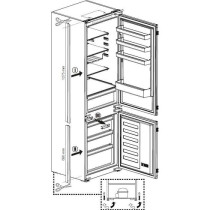 Réfrigérateur combiné BEKO - BCHA306E4SN - portes - intégrable - 2