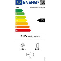 Réfrigérateur combiné congélateur en bas - BEKO - B5RCNE405HG - Fr