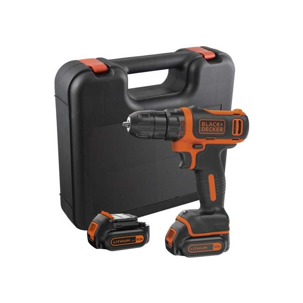 BLACK & DECKER Cordless screwdriver with 2 batteries and a 10.8 V box