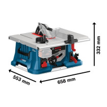 Scie sur table Bosch Professional GTS 18V-216 BITURBO+GTA 56 - sans fi