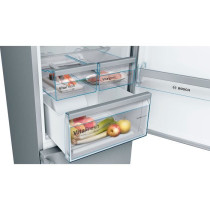 Réfrigérateur combiné pose-libre BOSCH - SER4 - Inox look - Vol.tot