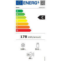 Réfrigérateur combiné pose-libre BOSCH - KGN497ICT - 440L - No Fros