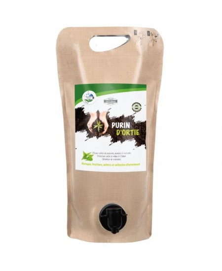 TERRA NOSTRA - Purin d'ortie - Pouch 2L Concentré - Préparation 100% Naturelle - Utilisable en agriculture biologique