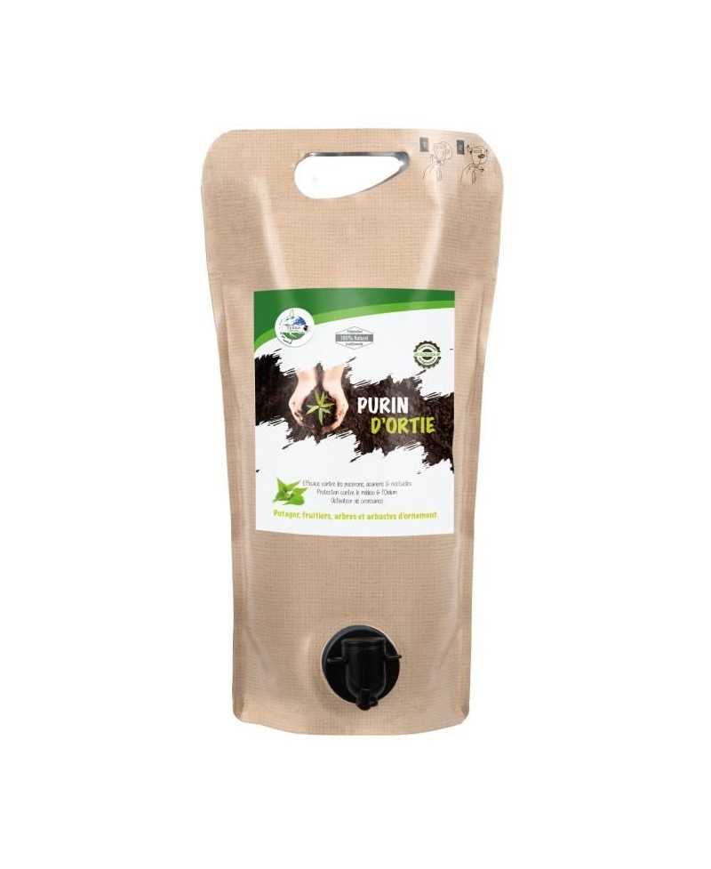 TERRA NOSTRA - Purin d'ortie - Pouch 2L Concentré - Préparation 100% Naturelle - Utilisable en agriculture biologique