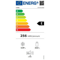 Réfrigérateur Combiné - CANDY - CCE3T618EB - Classe E - 341 L - 185