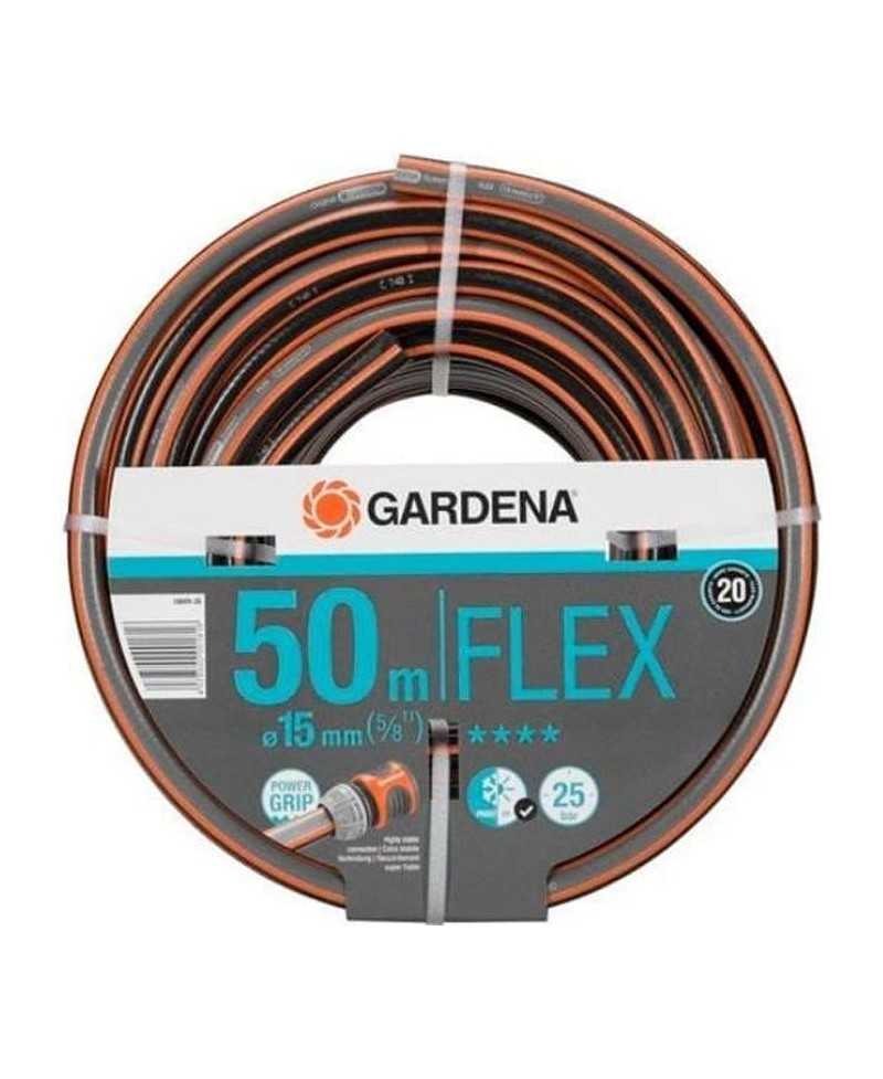 GARDENA Tuyau d'arrosage Comfort FLEX – Longueur 50m – Ø15mm – Anti noeud et indéformable – Garantie 20 ans (18049-26)