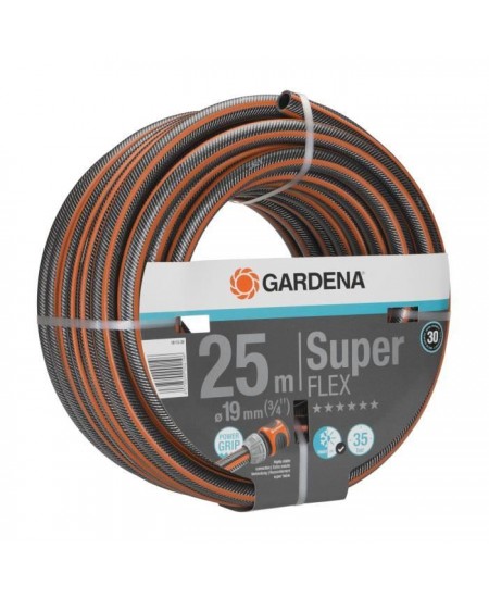 GARDENA Tuyau d'arrosage Premium SuperFLEX – Longueur 25m – Ø19mm – Anti noeud et indéformable – Garantie 30 ans (1811