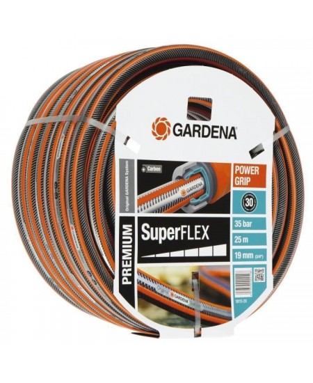 GARDENA Tuyau d'arrosage Premium SuperFLEX – Longueur 25m – Ø19mm – Anti noeud et indéformable – Garantie 30 ans (1811