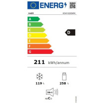 Réfrigérateur Combiné - HAIER HDW1620DNPK - Classe D - 377 L - 200