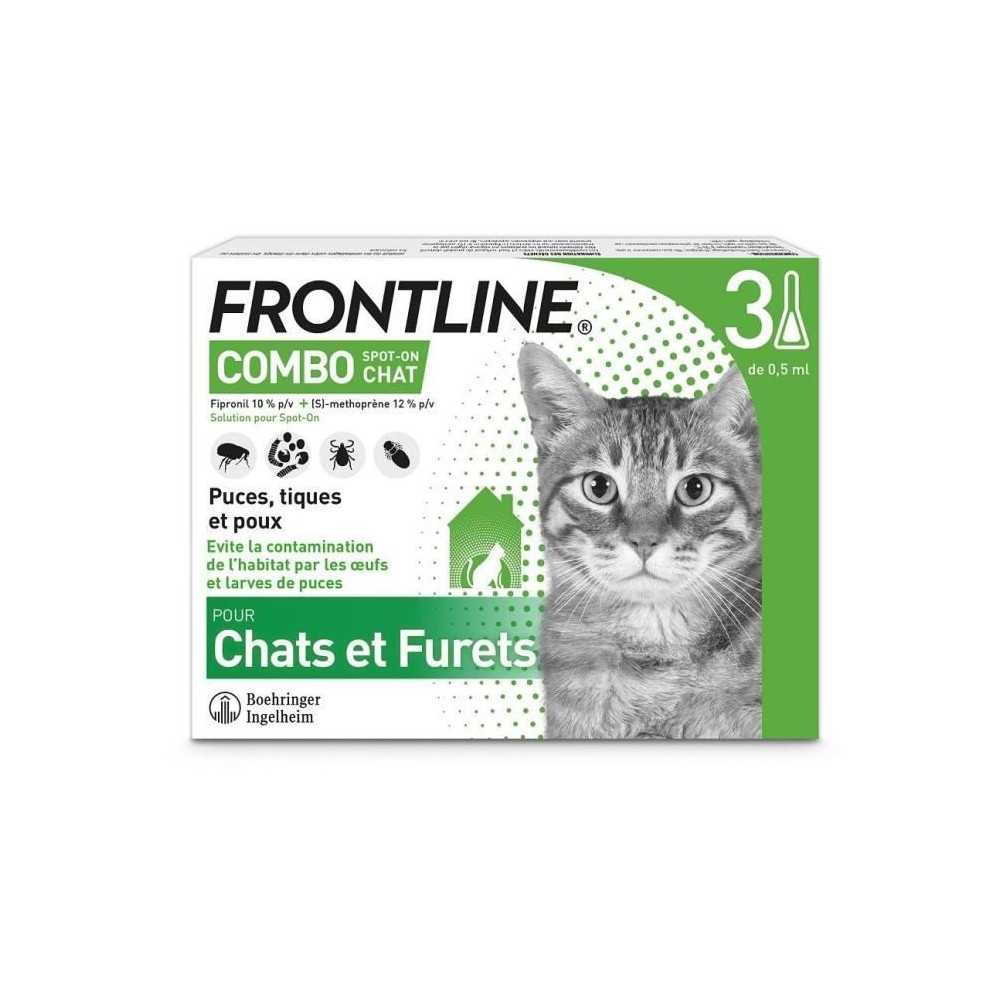 Frontline Combo Chats and Faurets 3 pipettes