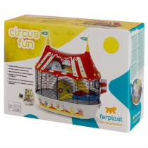 Figlast Cage Circus Fun 49.5x34x42.5 cm - Red - For hamster