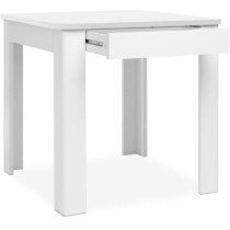 Table OSLO - Rectangulaire - 4 personnes - 80 x 77 x 80 cm - Blanc