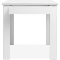 Table OSLO - Rectangulaire - 4 personnes - 80 x 77 x 80 cm - Blanc