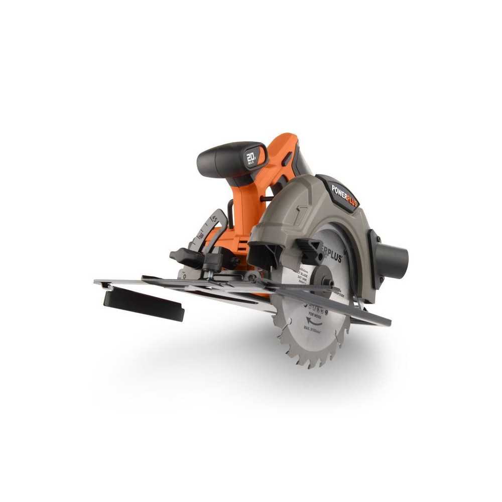 Wireless circular saw 20V 165mm + 1x 24D blade - Dual Power Powdp25200