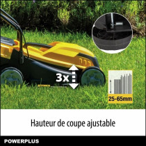 Tondeuse a gazon électrique - POWERPLUS - POWEG62203 - 1000 W - 320 m