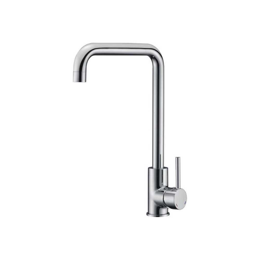 ROUSSEAU Kitchen mixer tap Kiloo - Without hand shower - Chrome gray