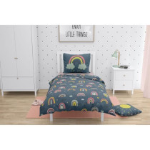 ROUPILLON Rainbow Duvet Cover Set - 2 Pcs - 140 x 200 - 100% Cotton -